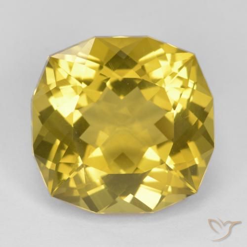 15.19ct Naturale Giallo medio Quarzo, Taglio a fantasia, VS