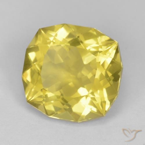Quarzo Bombo Giallo naturale da 8.93 ct, Taglio a fantasia, VS
