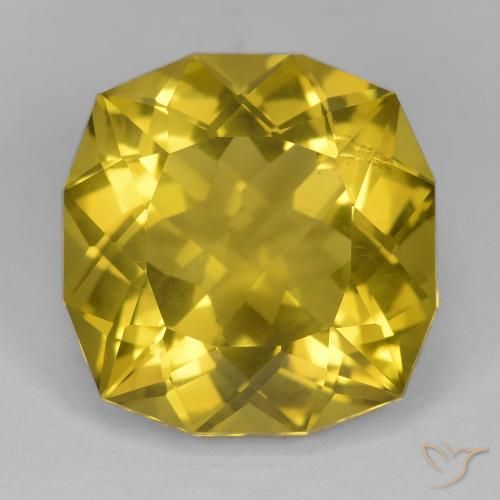16.34ct Naturale Giallo miele chiaro Quarzo, Cuscino, VS