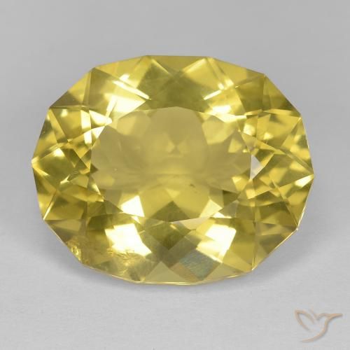 17.24ct Naturale Giallo senape Quarzo, Taglio a fantasia, VS, Photo A