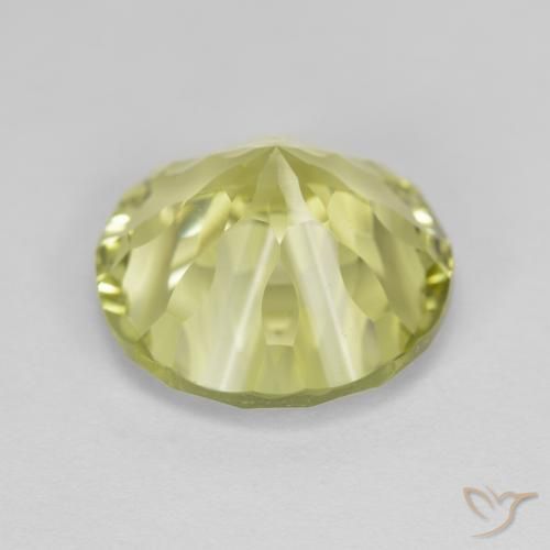 Quarzo Limone giallo naturale da 5.35 ct, Rotondo, VVS