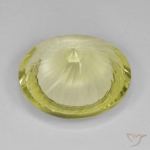 Quarzo Giallo medio naturale da 10.17 ct, Rotondo, VVS-VS