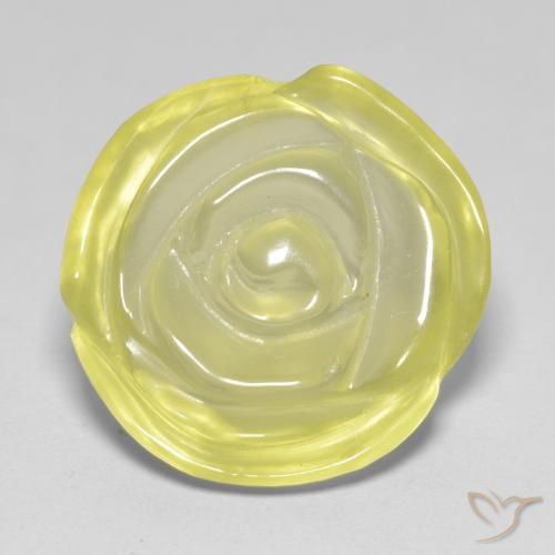 17.18ct Naturale Laguna Gialla Quarzo, Taglio a fiore, Trasparente