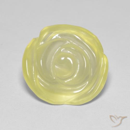 8.90ct Naturale Laguna Gialla Quarzo, Taglio a fiore, Trasparente