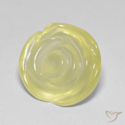 Quarzo Laguna Gialla naturale da 8.90 ct, Taglio a fiore, Trasparente