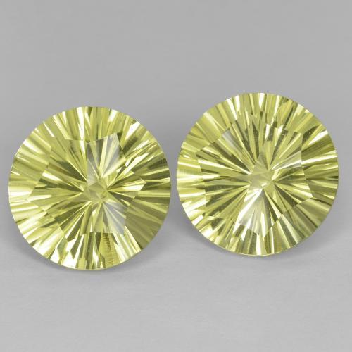 Quarzo naturale giallo da 10,03 ct, taglio rotondo, VVS-VS