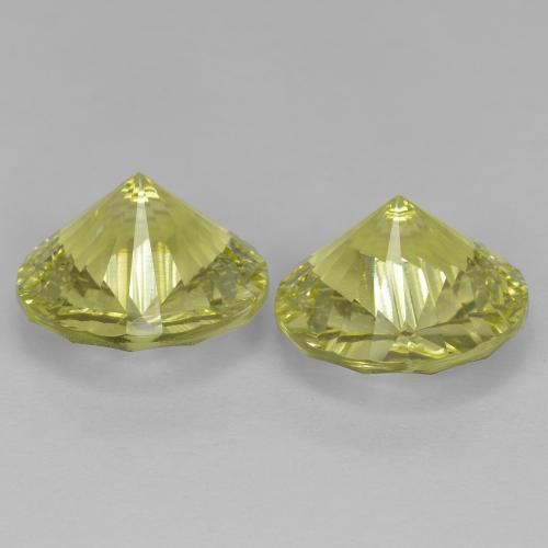 Quarzo naturale giallo da 10,03 ct, taglio rotondo, VVS-VS