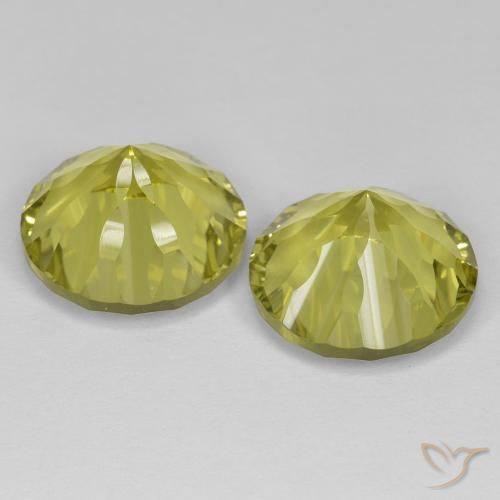 Gemme di Quarzo Giallo medio naturale da 11.12 ct, Rotondo, VVS