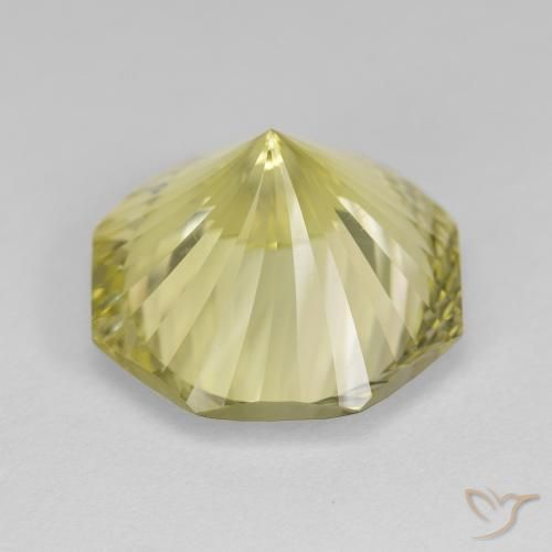 Quarzo Giallo medio naturale da 9.14 ct, Ottagonale / Taglio smeraldo, VVS
