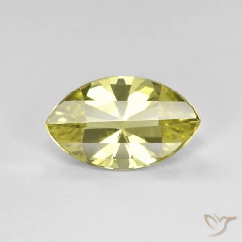 2.62ct Naturale Giallo medio Quarzo, Taglio marquise, VVS