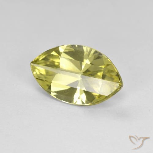 Quarzo Giallo medio naturale da 2.62 ct, Taglio marquise, VVS
