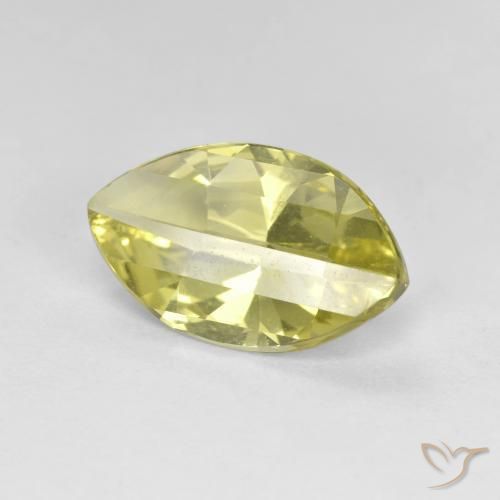Quarzo Giallo Ananas Chiaro naturale da 2.52 ct, Taglio marquise, VVS