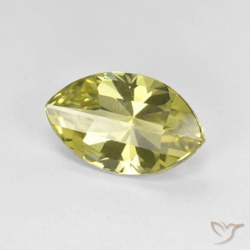 Quarzo Giallo chiaro naturale da 2.74 ct, Taglio marquise, VVS