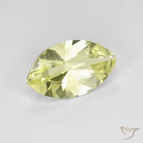 Quarzo Limone giallo naturale da 2.54 ct, Taglio marquise, VVS