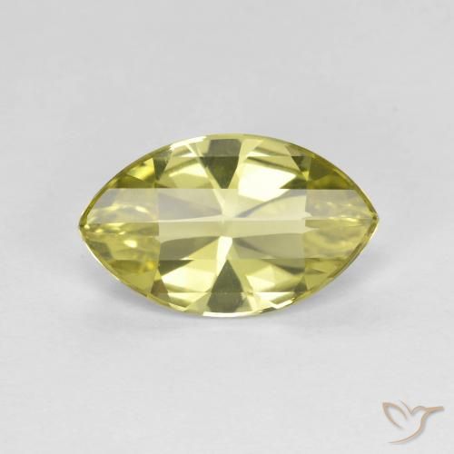 2.47ct Naturale Giallo Ananas Quarzo, Taglio marquise, VVS