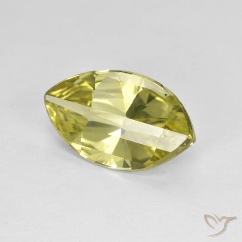 Quarzo Giallo Ananas naturale da 2.47 ct, Taglio marquise, VVS