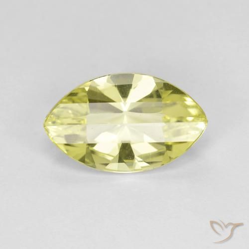 2.61ct Naturale Limone giallo Quarzo, Taglio marquise, VVS