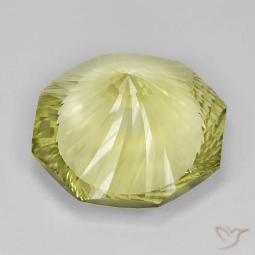 Quarzo Giallo medio naturale da 18.31 ct, Ottagonale / Taglio smeraldo, VVS