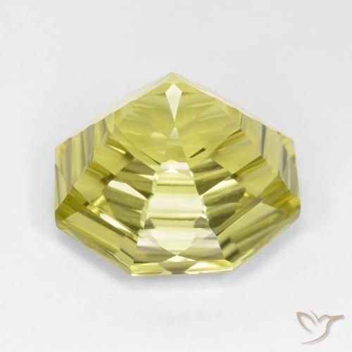 Quarzo Giallo medio naturale da 14.53 ct, Ottagonale / Taglio smeraldo, VVS