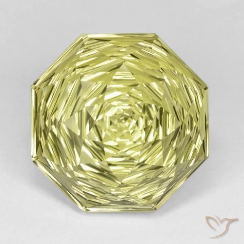 15.63ct Naturale Giallo medio Quarzo, Taglio smeraldo, VVS