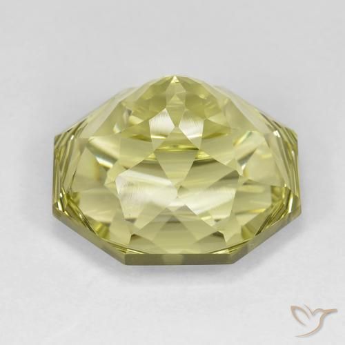 Quarzo Giallo medio naturale da 15.63 ct, Ottagonale / Taglio smeraldo, VVS