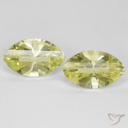 5.09ctw Naturale Giallo medio Quarzo, Taglio marquise, VVS