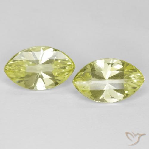 5.32ctw Naturale Giallo medio-chiaro Quarzo, Taglio marquise, VVS