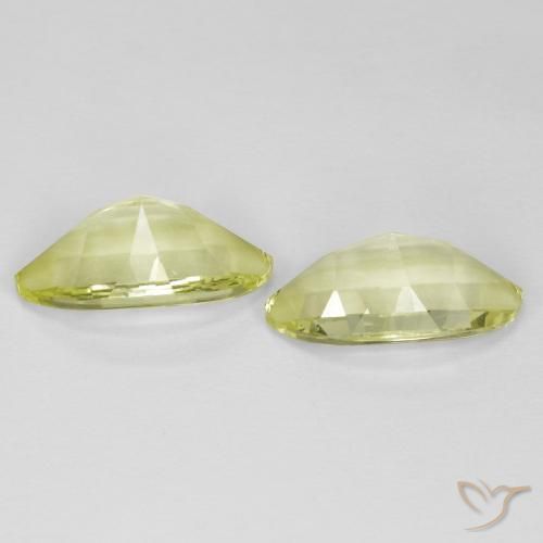 Gemme di Quarzo Giallo medio-chiaro naturale da 5.32 ct, Taglio marquise, VVS