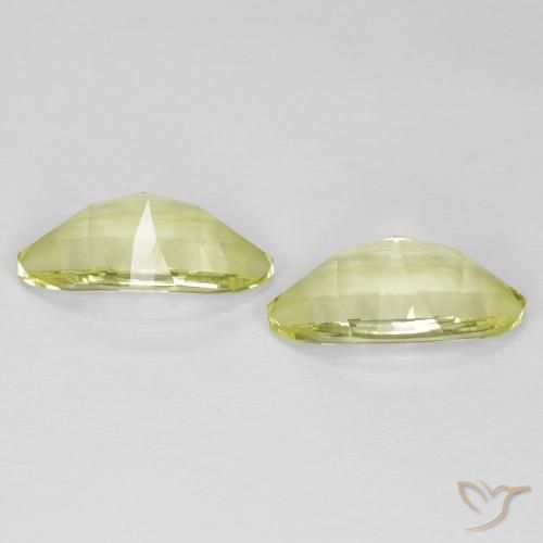 Gemme di Quarzo Giallo verdastro naturale da 5.06 ct, Taglio marquise, VVS
