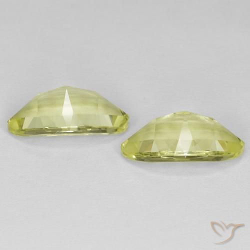 Gemme di Quarzo Giallo verdastro naturale da 5.45 ct, Taglio marquise, VVS
