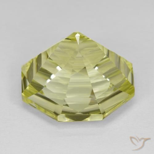 Quarzo Giallo medio naturale da 13.89 ct, Ottagonale / Taglio smeraldo, VVS