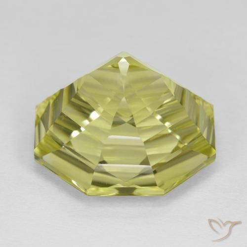 Quarzo Limone giallo naturale da 13.98 ct, Ottagonale / Taglio smeraldo, VVS