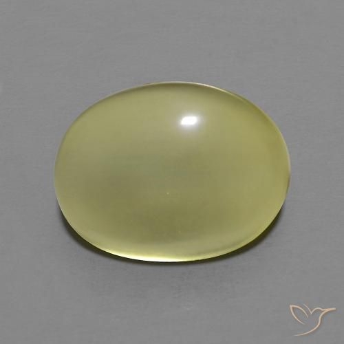 Quarzo Giallo chiaro naturale da 7.61 ct, Ovale, Trasparente
