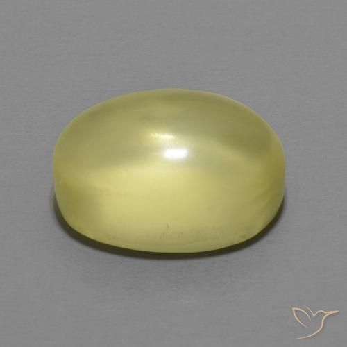 Quarzo Giallo chiaro naturale da 7.61 ct, Ovale, Trasparente