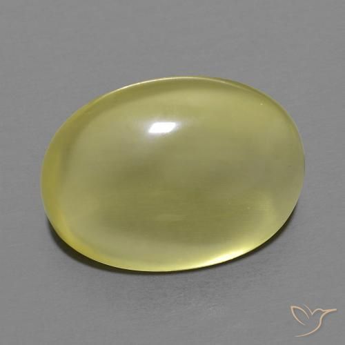 Quarzo Giallo medio naturale da 11.62 ct, Ovale, Trasparente
