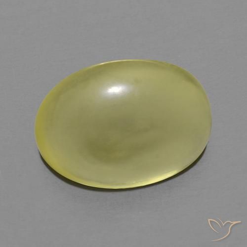 Quarzo Giallo medio naturale da 6.92 ct, Ovale, Trasparente
