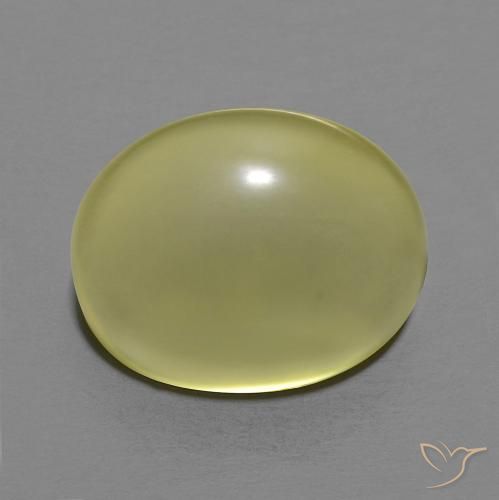 10.09ct Naturale Giallo verdastro Quarzo, Ovale, Trasparente