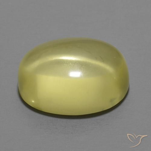 Quarzo Giallo medio naturale da 12.44 ct, Ovale, Trasparente
