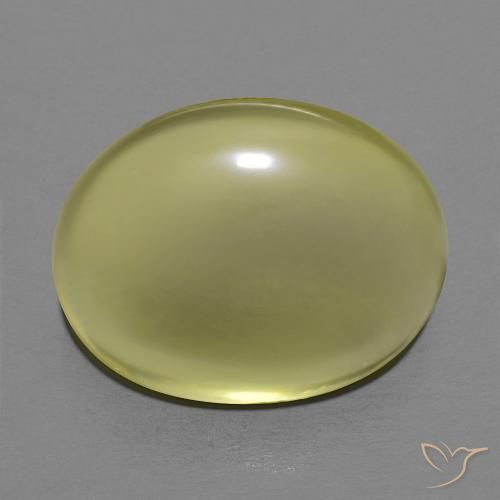 Quarzo Giallo medio naturale da 12.65 ct, Ovale, Trasparente