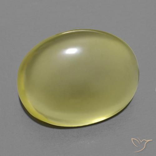 Quarzo Giallo medio naturale da 12.65 ct, Ovale, Trasparente