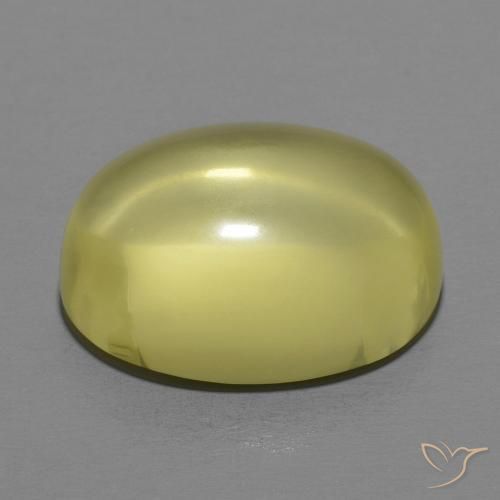 Quarzo Giallo medio naturale da 12.65 ct, Ovale, Trasparente