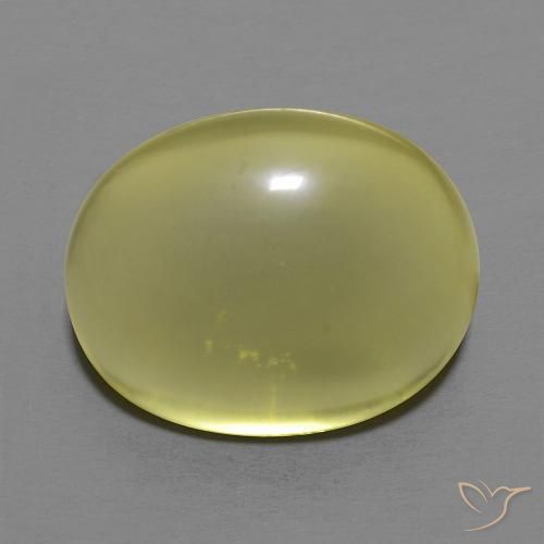 14.84ct Naturale Giallo verdastro Quarzo, Ovale, Trasparente