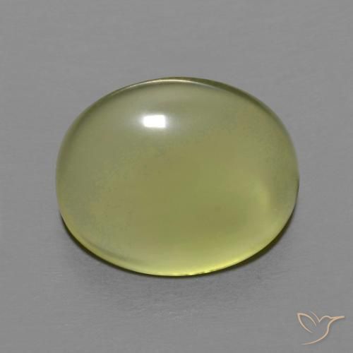Quarzo Giallo verdastro naturale da 6.23 ct, Ovale, Trasparente