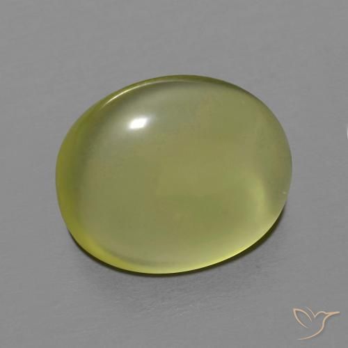 Quarzo Giallo verdastro naturale da 6.23 ct, Ovale, Trasparente