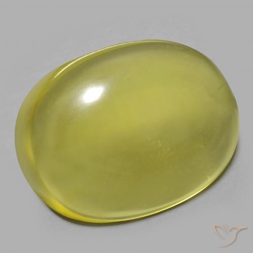 Quarzo Giallo medio naturale da 41.02 ct, Ovale, Trasparente