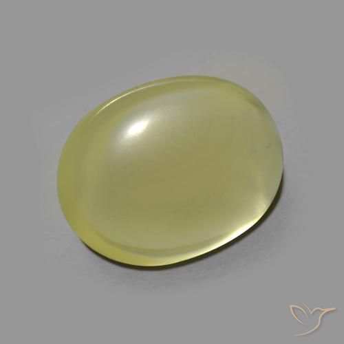 8.08ct Naturale Giallo verdastro Quarzo, Ovale, Trasparente