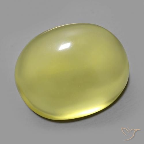 24.95ct Naturale Giallo medio Quarzo, Ovale, Trasparente