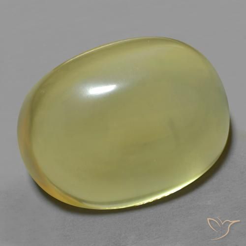 Quarzo Giallo medio naturale da 28.49 ct, Ovale, Trasparente