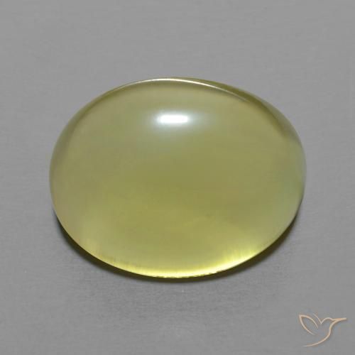 8.68ct Naturale Giallo pallido Quarzo, Ovale, Trasparente