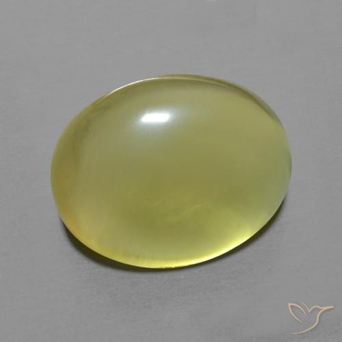 Quarzo Giallo pallido naturale da 8.68 ct, Ovale, Trasparente